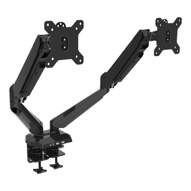 Image for Vision Mounts Gas Spring Dual LCD Monitor Arm Desk Mount and 2x USB 3.0 15in-27in AusPCMarket
