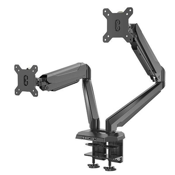 Vision Mounts Gas Spring Dual LCD Monitor Arm Desk Mount and 2x USB 3.0 15in-27in Product Image 5