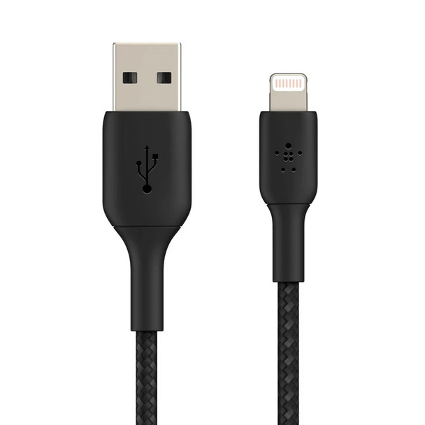 Image for Belkin Boost Charge 15cm Lightning to USB-A Braided Cable - Black AusPCMarket
