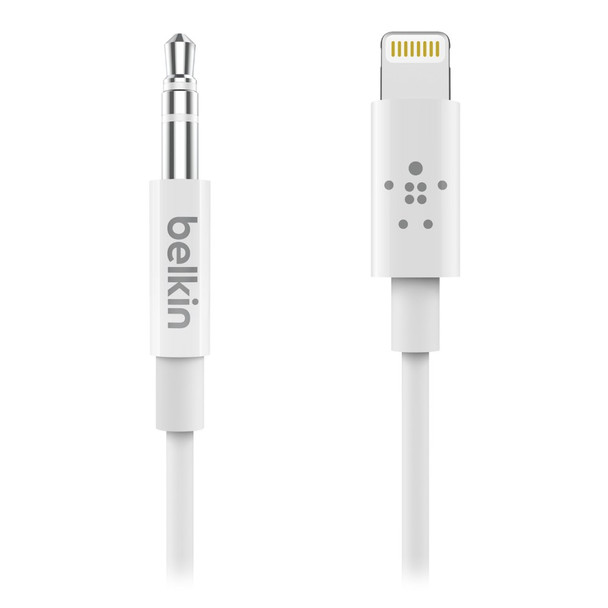 Image for Belkin 1.8M 3.5mm Audio Cable with Lightning Connector - White AusPCMarket