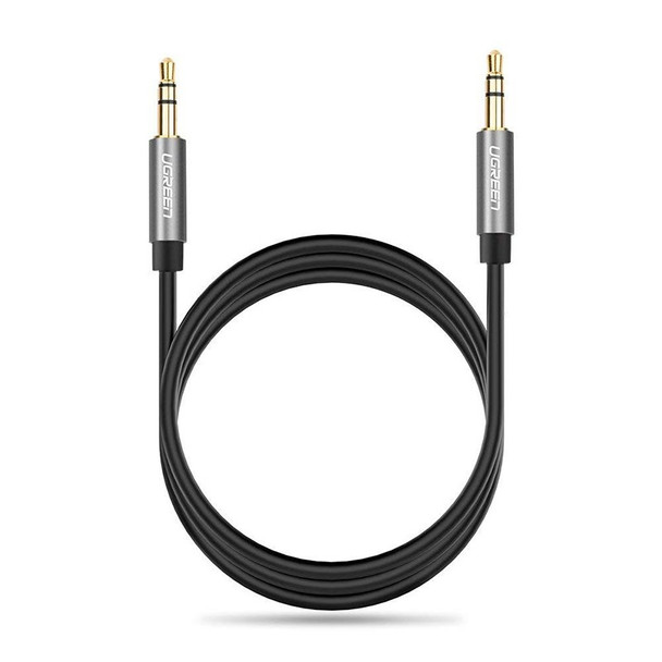 UGreen 10735 2M 3.5mm to 3.5mm M/M AUX Audio Cable - Grey Product Image 2