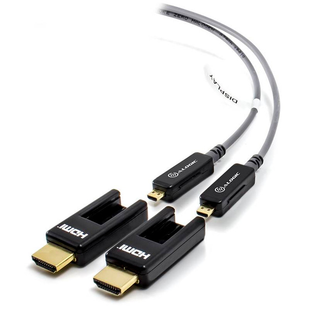 Alogic Carbon Series Pluggable 50m High Speed HDMI Active Optic Cable Product Image 2