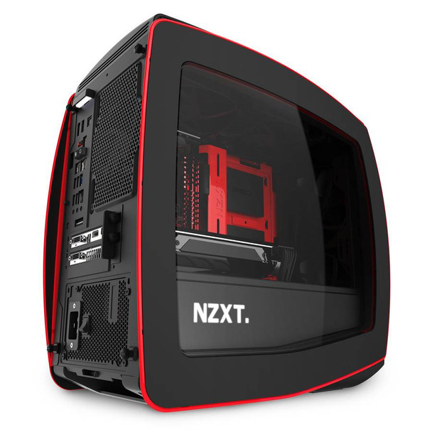 NZXT Manta Windowed Mini-ITX Case - Matte Black/Red Product Image 10