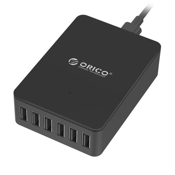 Image for Orico 6-Port 50W Smart Desktop USB Charger - Black AusPCMarket