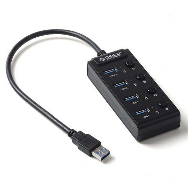 Image for Orico W9PH4-U3-BK 4-Port Super-Speed Portable USB 3.0 Hub AusPCMarket