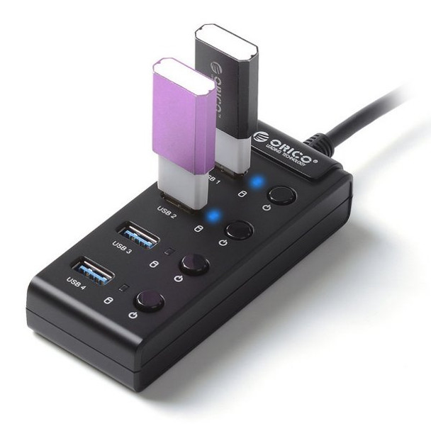 Orico W9PH4-U3-BK 4-Port Super-Speed Portable USB 3.0 Hub Product Image 2