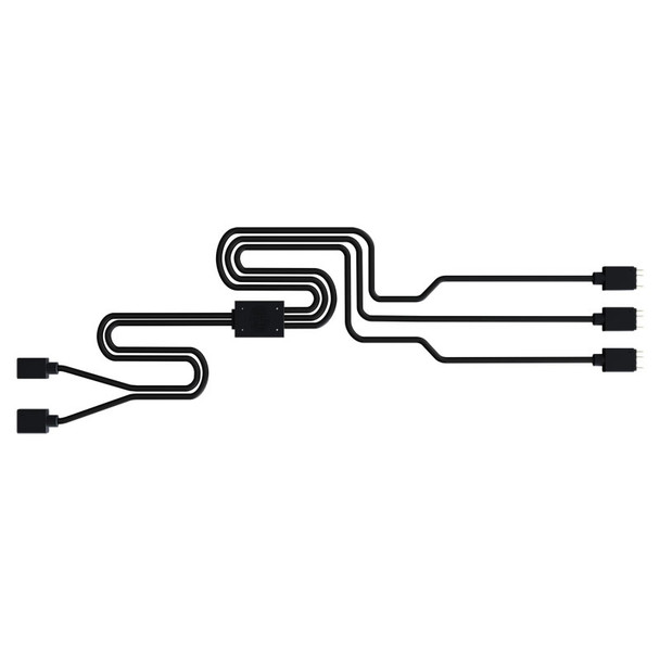 Cooler Master 1-to-3 ARGB Trident Fan Splitter Cable Product Image 3