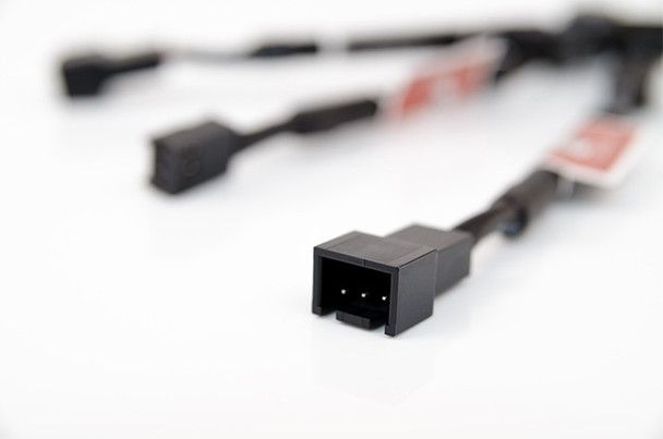 Noctua Black NA-SRC10 11cm 3Pin Fan Low Noise Adapter Cables - 3 Pack Product Image 2