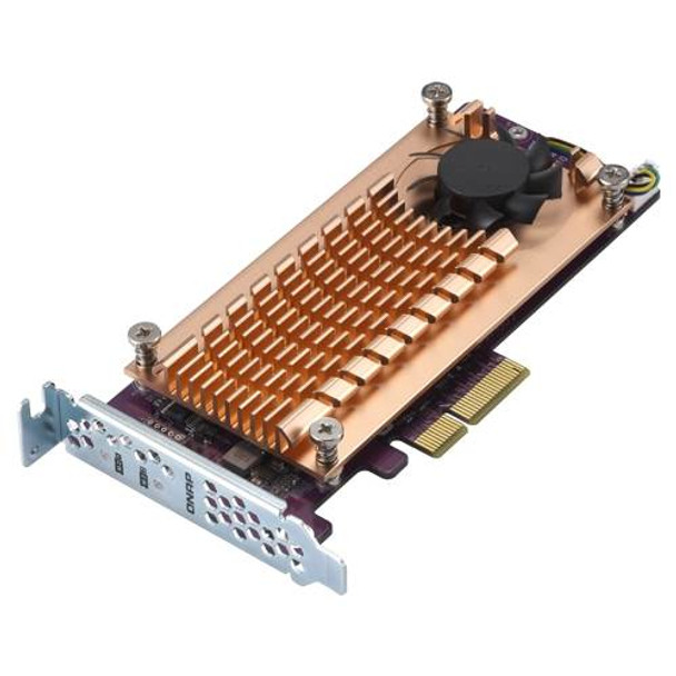 QNAP QM2-2P-244A Dual M.2 22110/2280 PCIe SSD Expansion Card Product Image 2