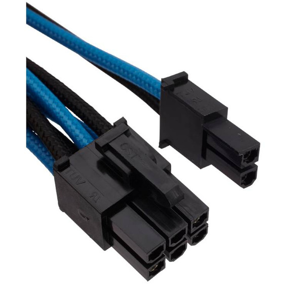 Corsair DC Premium Sleeved Cable Pro Kit Type 4 Gen 3 - Blue/Black Product Image 15