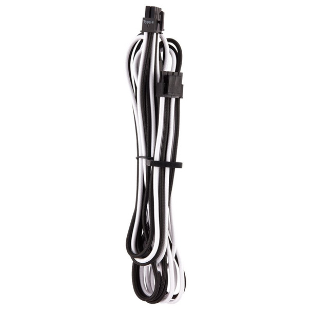 Corsair Premium Individually Sleeved PSU Cables Pro Kit - White/Black Product Image 8