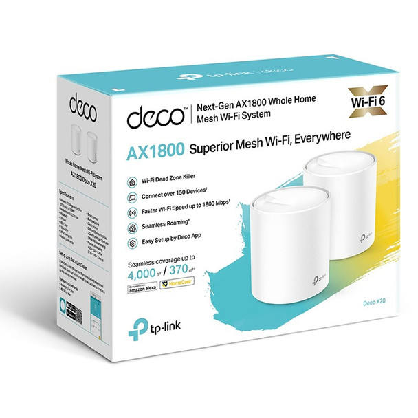 TP-Link Deco X20 AX1800 Whole Home Mesh Wi-Fi System - 2-Pack Product Image 3