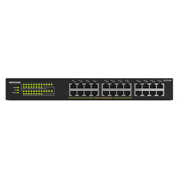 Netgear GS324P SOHO 24-Port Gigabit PoE+ (190W) Unmanaged Switch Product Image 2