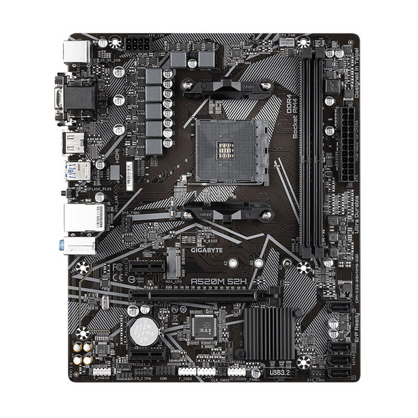 Gigabyte A520M S2H AM4 Micro-ATX Motherboard Product Image 2