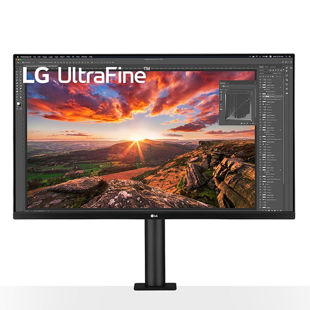 LG 32UN880-B UltraFine Ergo 31.5in 4K UHD HDR10 IPS Monitor with USB-C Product Image 2
