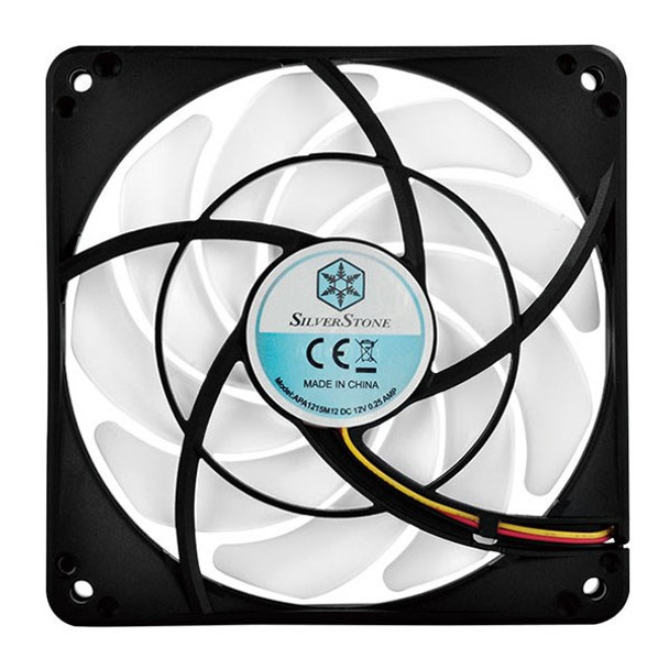 SilverStone FN123 120mm Slim Case Fan - White Product Image 2