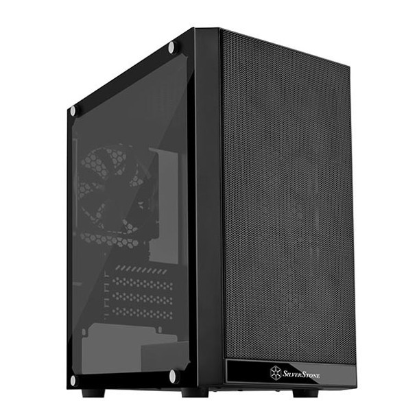 Image for SilverStone Precision PS15 Tempered Glass Micro-ATX Case - Black AusPCMarket