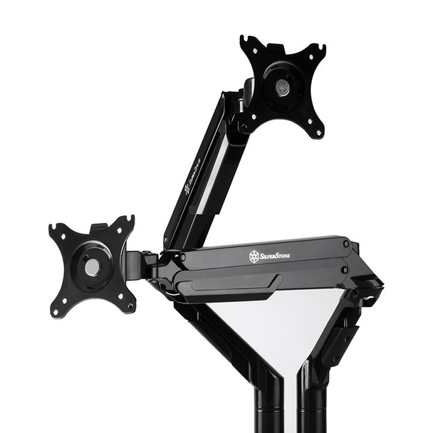 SilverStone ARM21 Gas Spring Dual Monitor Arm Desk Mount 17in-32in Product Image 7