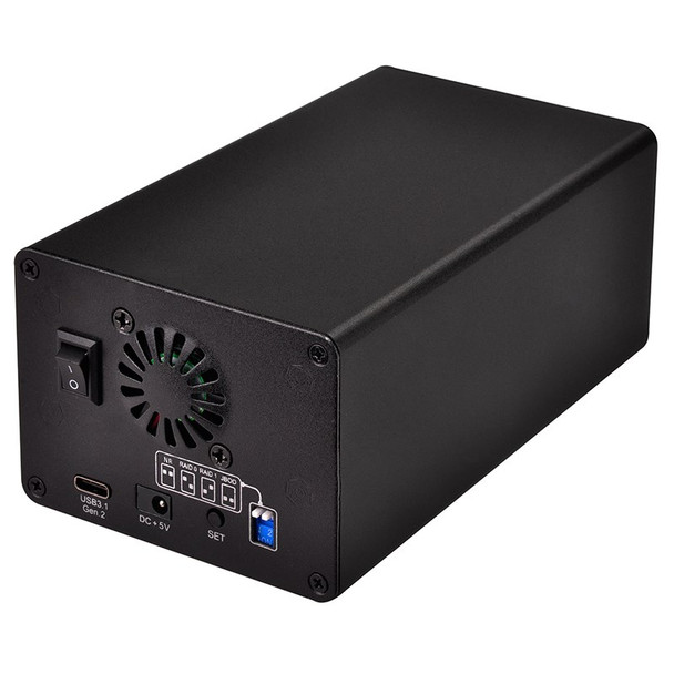 SilverStone DS223 2.5in 2 Bay USB 3.1 Gen 2 External RAID Enclosure Product Image 13
