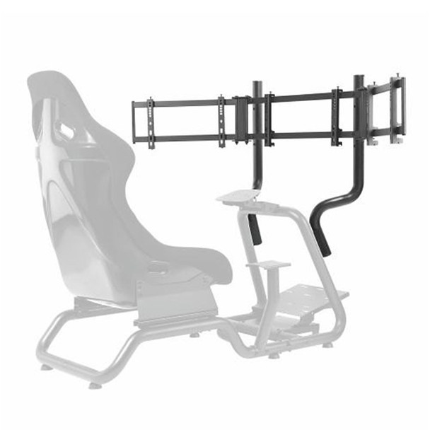 Brateck LRS02-BS Racing Simulator Cockpit Triple Monitor Mount 24in-32in Product Image 2