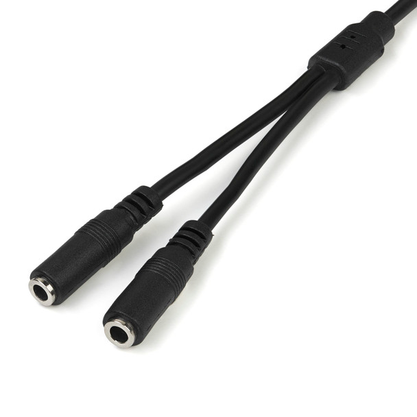 StarTech Slim Stereo Splitter Cable - 3.5mm Male to 2x 3.5mm Female Product Image 3