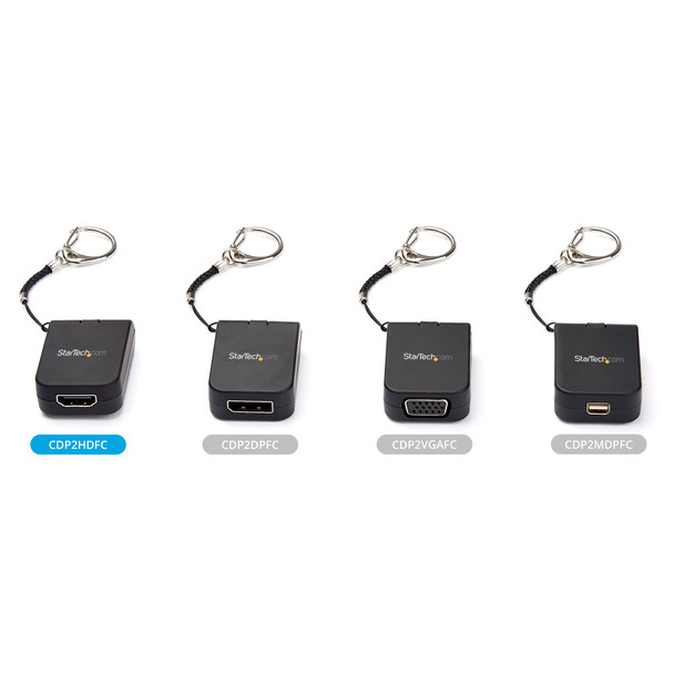StarTech Portable USB C to HDMI Adapter with Quick-Connect Keychain Product Image 5