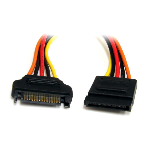 StarTech 12in SATA Power Extension Cable Cord - 15Pin SATA Power M/F Main Product Image