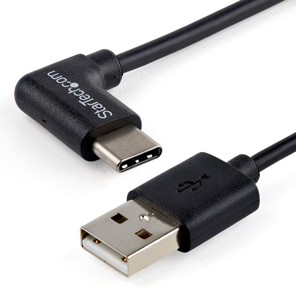 StarTech 1m 3ft USB to USB C Cable - Right-Angle - USB 2.0 - A to C Main Product Image