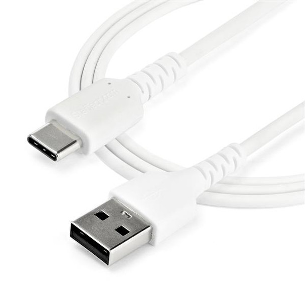 StarTech 1 m (3.3 ft.) USB 2.0 to USB C Cable  White  Aramid Fiber Product Image 5