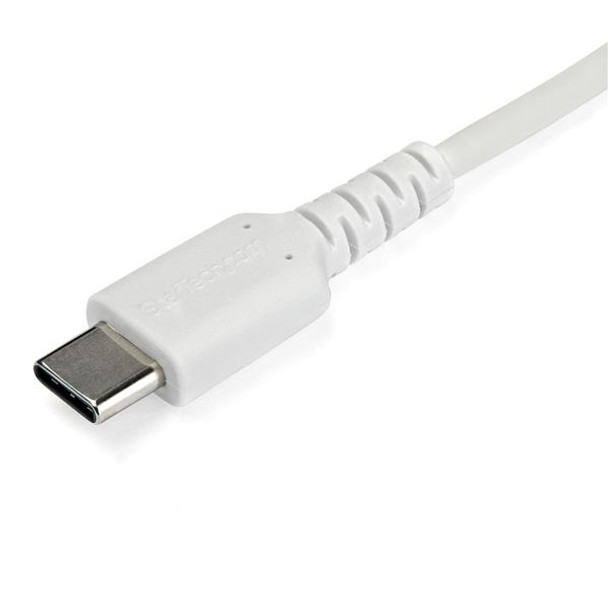 StarTech 1 m (3.3 ft) USB C Cable  White  Aramid Fiber Product Image 2