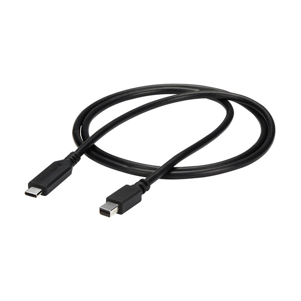 StarTech 1 m / 3.3 ft. USBC to Mini DP Cable - 4K 60Hz - Black Product Image 3