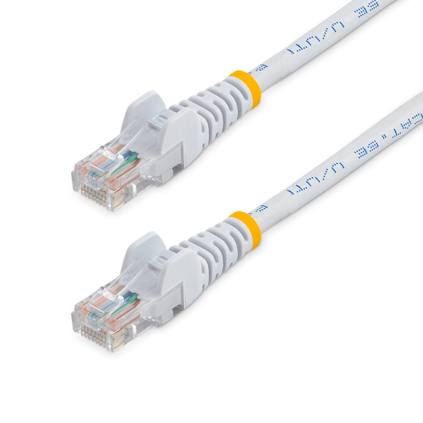 StarTech 0.5m White Cat6 Ethernet Patch Cable - Snagless Main Product Image