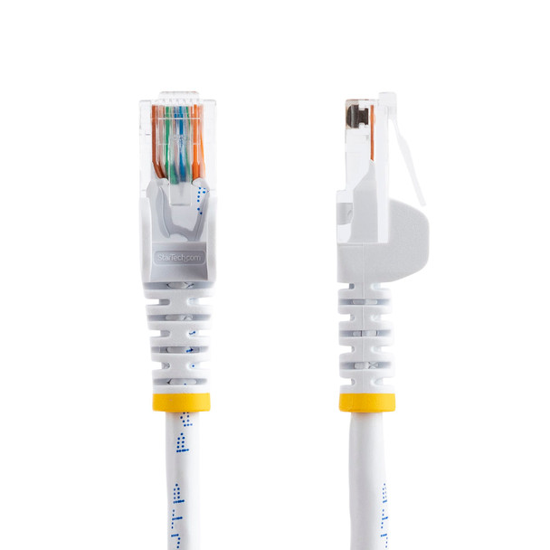 StarTech 0.5m White Cat6 Ethernet Patch Cable - Snagless Product Image 2