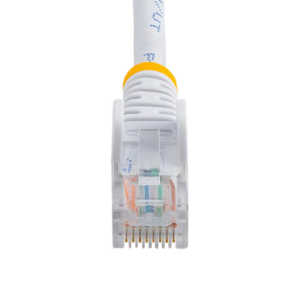 StarTech 0.5m White Cat6 Ethernet Patch Cable - Snagless Product Image 4