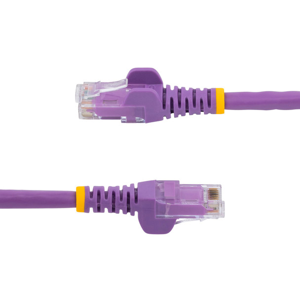 StarTech 0.5m Purple Cat6 Ethernet Patch Cable - Snagless Product Image 3