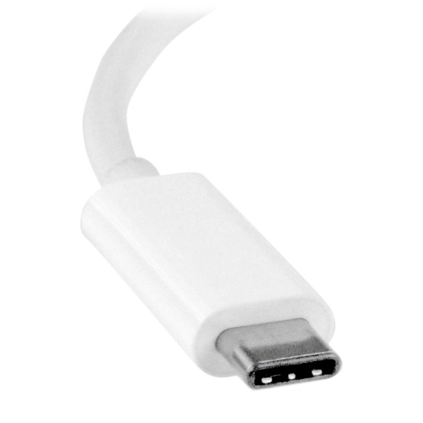 StarTech USB Type-C to DVI adapter - USB-C to Video Converter - White Product Image 3