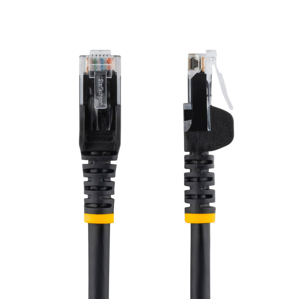 StarTech 0.5m Black Snagless Cat6 UTP Patch Cable - ETL Verified Product Image 2