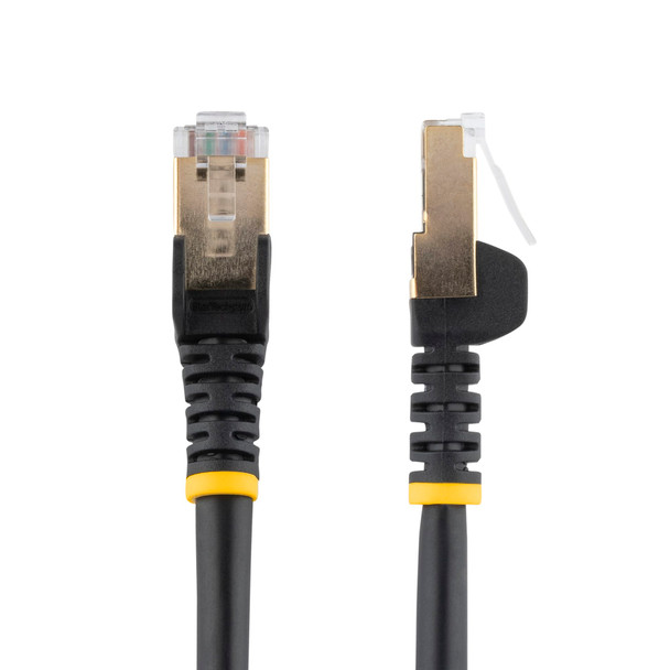 StarTech 0.5m Black Cat6a Ethernet Cable - Shielded (STP) Product Image 2