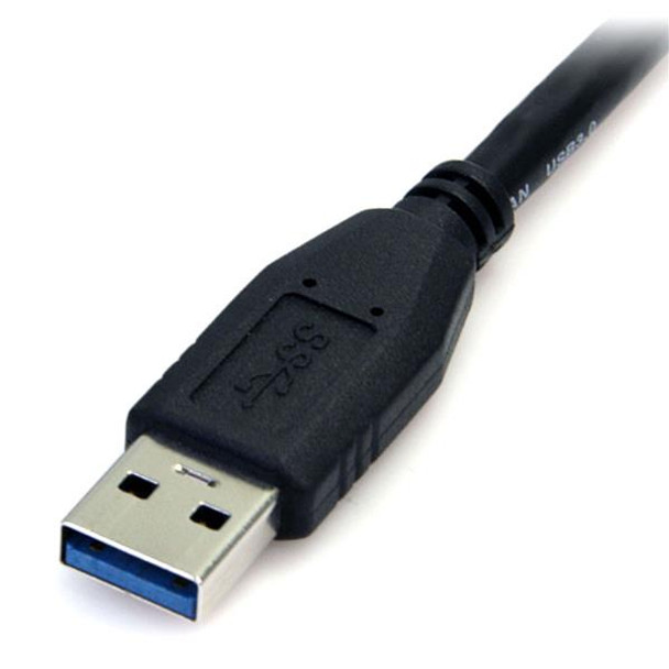 StarTech 1.5ft USB 3.0 Micro B Cable - A to Micro B - Black Product Image 3