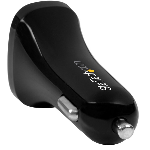 StarTech Dual-Port USB Car Charger - 24W/4.8A - Black Product Image 3