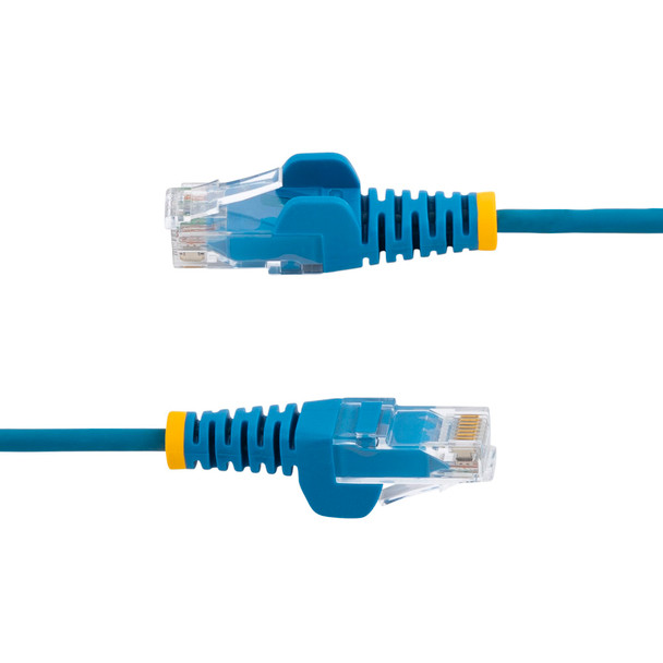StarTech 2m CAT6 Cable - Blue - Slim CAT6 Patch Cable - Snagless Product Image 3