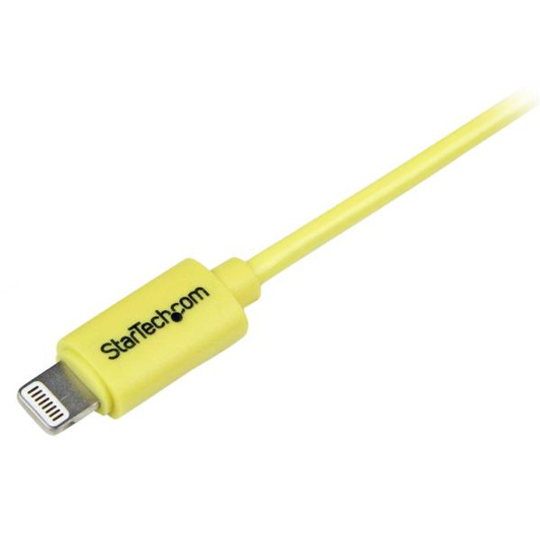 StarTech 1m Yellow Lightning to USB Cable iPhone iPod iPad Product Image 3