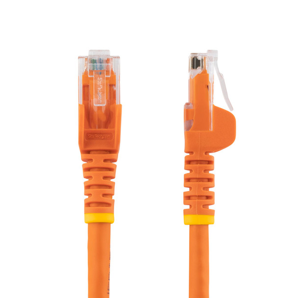 StarTech 1.5 m CAT6 Cable - Patch Cord - Orange - Snagless Product Image 2