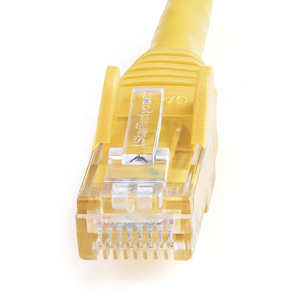 StarTech 1.5 m CAT6 Cable - Patch Cord - Yellow - Snagless Product Image 2