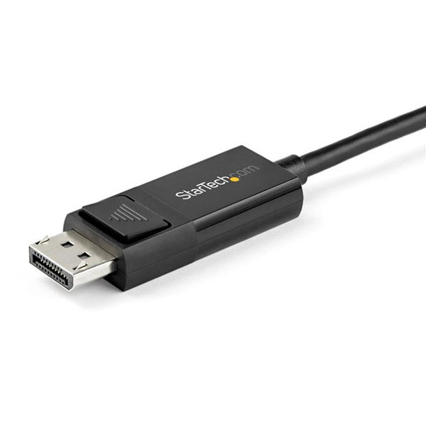 StarTech 6.6 ft. (2 m) USB C to DisplayPort 1.4 Cable - Bidirectional Product Image 2