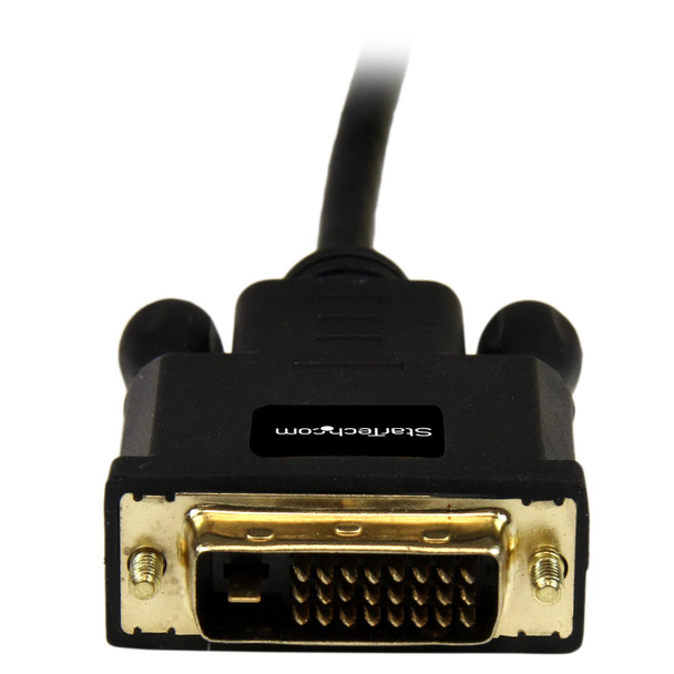 StarTech 3ft Mini DisplayPort to DVI Adapter - Mini DP to DVI - Black Product Image 3