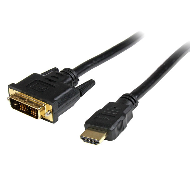 StarTech 0.5m HDMI to DVI Cable - HDMI DVI-D Video Adapter Main Product Image