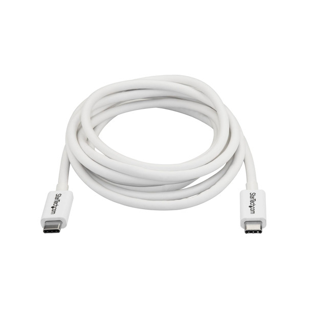 StarTech 2m Thunderbolt 3 Cable 20Gbps - White - Thunderbolt USB-C DP Product Image 4