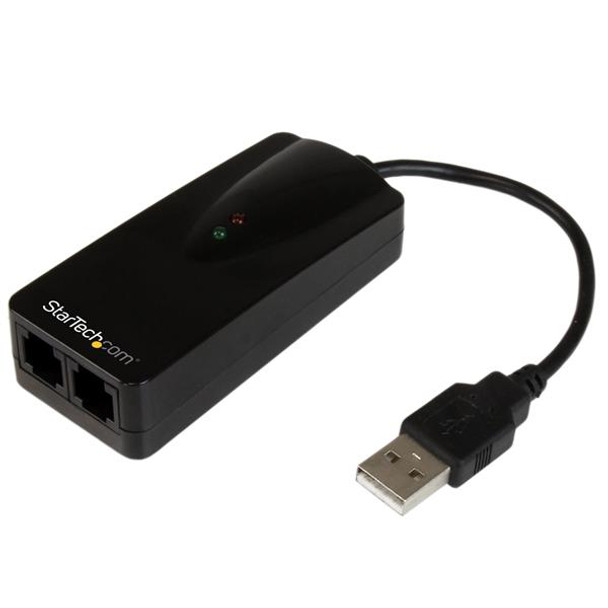 Image for StarTech USB to 2-port 56K Fax Modem - Hardware Based Dial-up Modem AusPCMarket