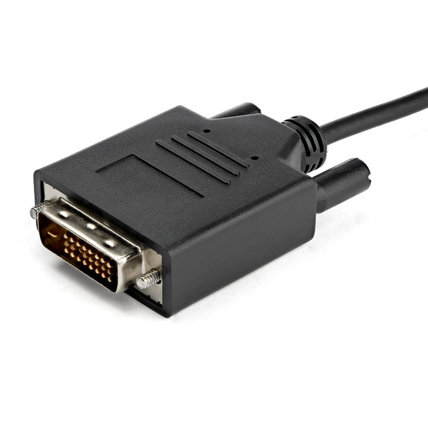 StarTech 3.3 ft. / 1 m USB-C to DVI Cable - 1920 x 1200 - Black Product Image 3